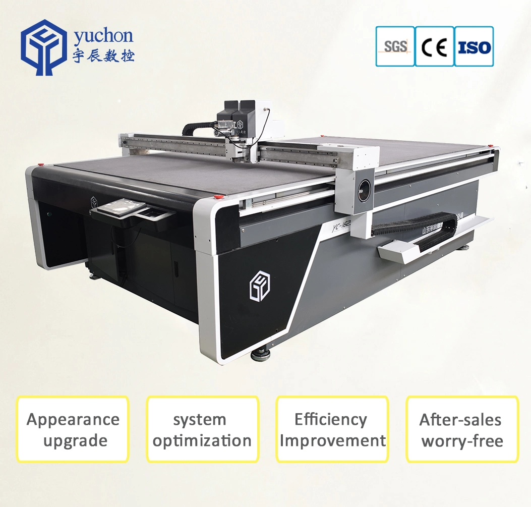 Yuchen CNC Oscillating Knife Cutting Machine for Composite Sponge/ Fabric/Foot Pad/Non-Metallic Gasket/PVC