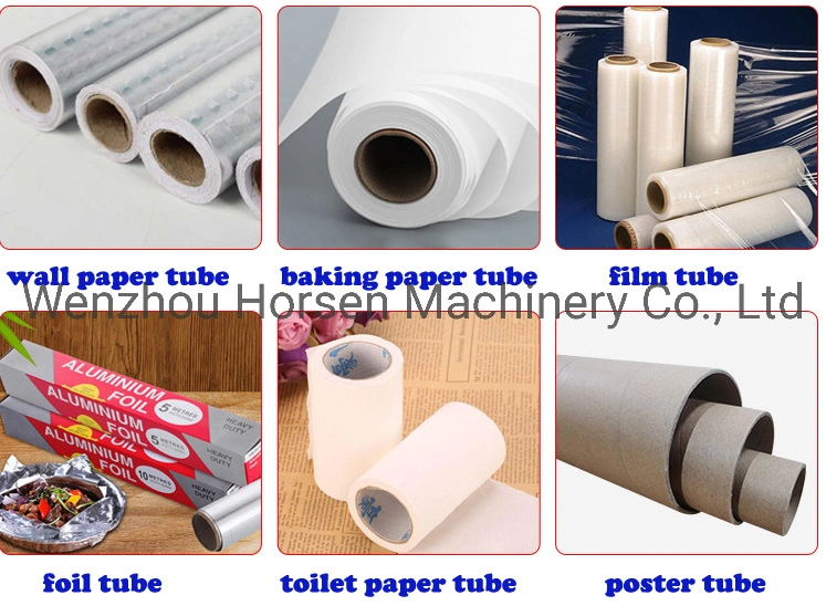 Automatic Spiral Multi Cutter Composite Cans Packing Packaging Cutting Slitting Rewiding Folding Toilet Roll Tape Roll Paper Core Tube Making Winding Machine