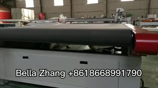 CNC Vibrating Knife Leather Cutting Machine for Footwear Cloth Box Handbag Car Mat